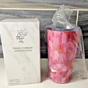NWT Chic & Tonic Travel Tumbler never opened beautifully designed 16 oz abstract